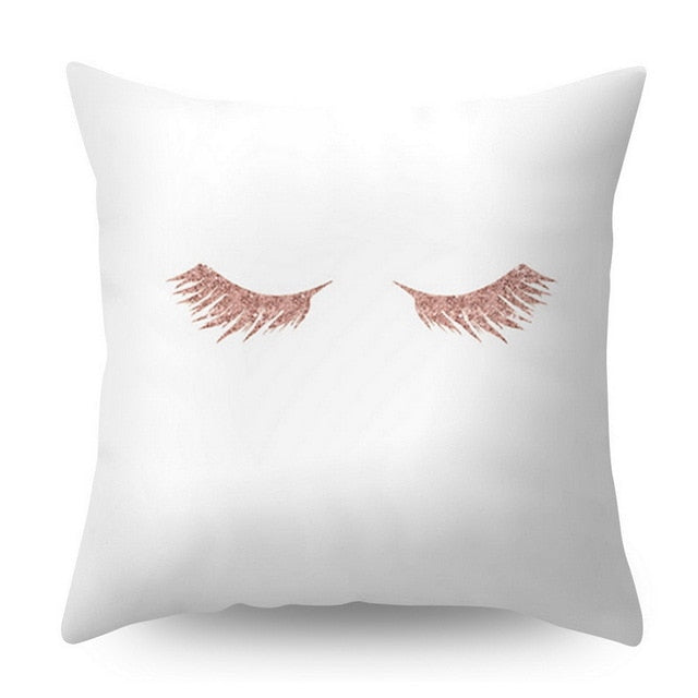 Pillow Cover Decorative Rose Gold Square