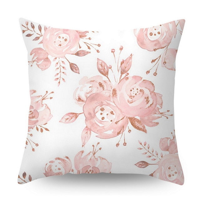 Pillow Cover Decorative Rose Gold Square