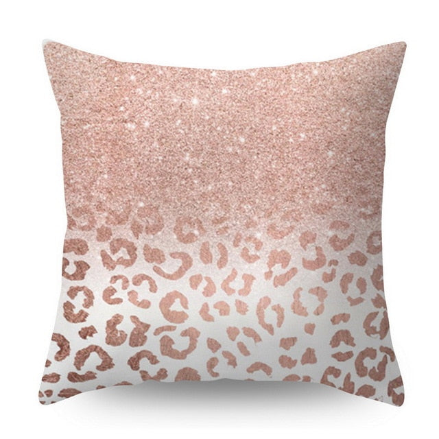 Pillow Cover Decorative Rose Gold Square