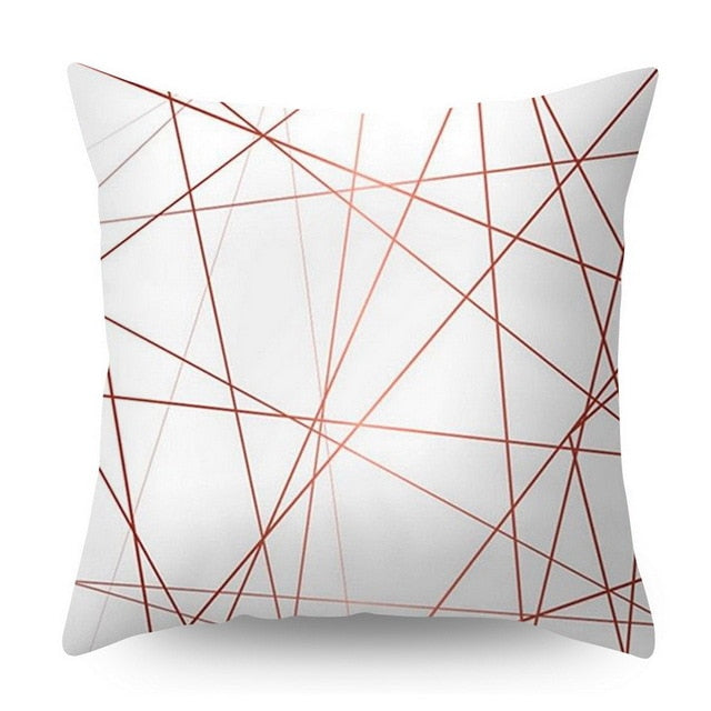 Pillow Cover Decorative Rose Gold Square