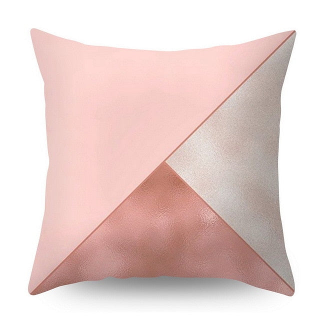 Pillow Cover Decorative Rose Gold Square