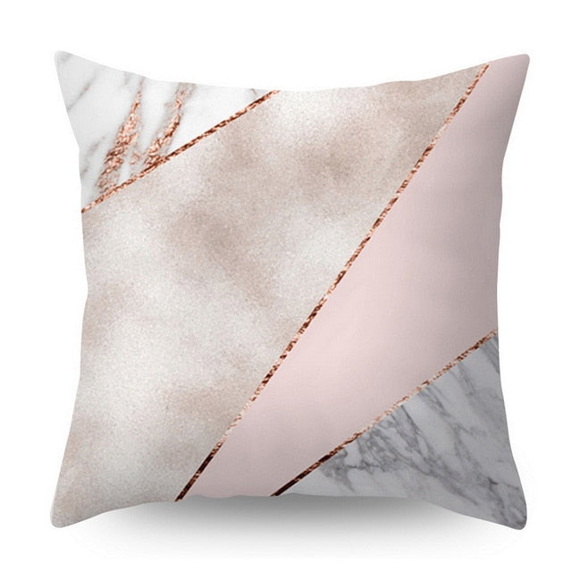 Pillow Cover Decorative Rose Gold Square