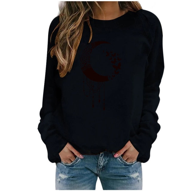 Women's Hoodies Print Pattern Sweatshirt