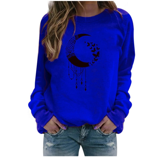 Women's Hoodies Print Pattern Sweatshirt