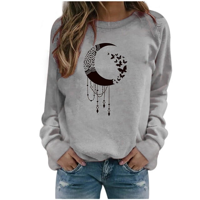 Women's Hoodies Print Pattern Sweatshirt