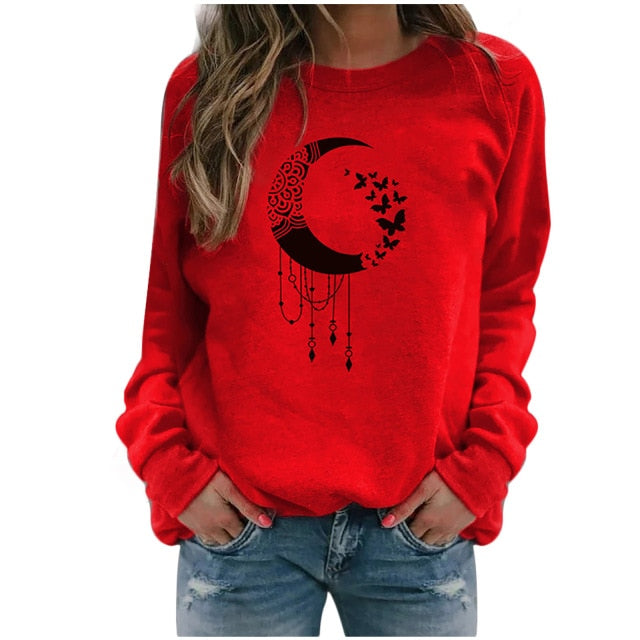 Women's Hoodies Print Pattern Sweatshirt