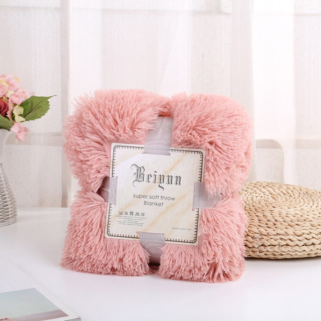 Shaggy Super Soft Coral Fleece Blanket