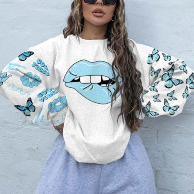 Women Colorful Pullover Streetwear