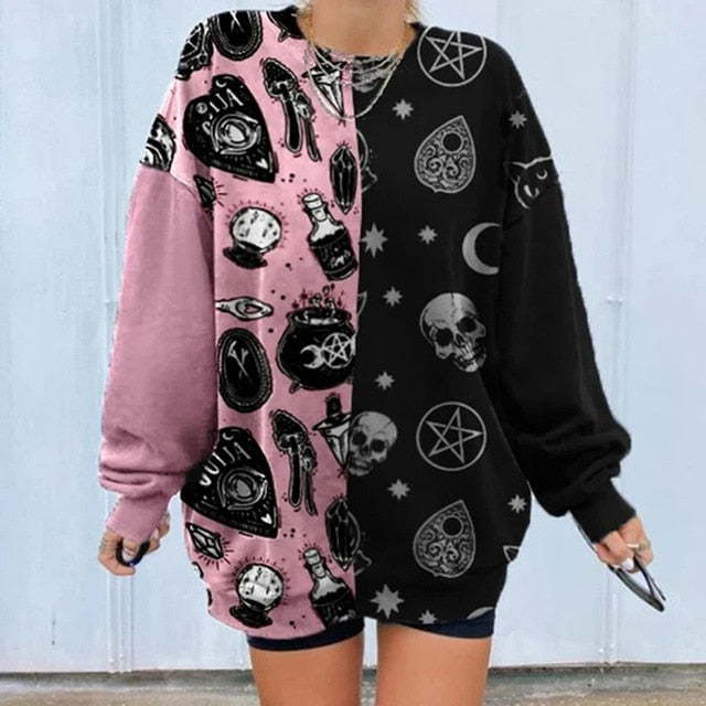 Women Colorful Pullover Streetwear