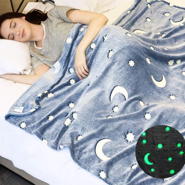 Glow in the Dark Galaxy Blanket