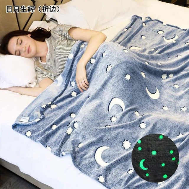 Glow in the Dark Galaxy Blanket