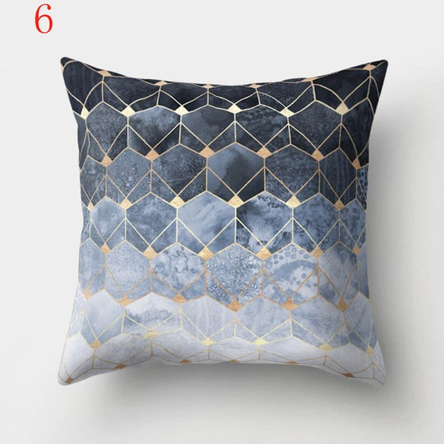 Geometric Printed Cushion Cover Polyester