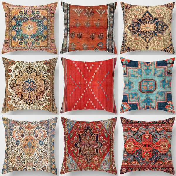 Persian Turkish Carpet Pattern Pillowcase