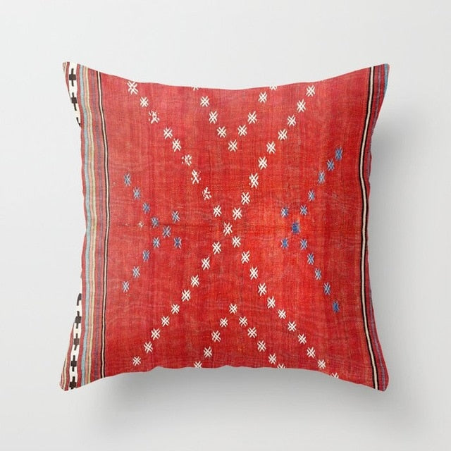 Persian Turkish Carpet Pattern Pillowcase