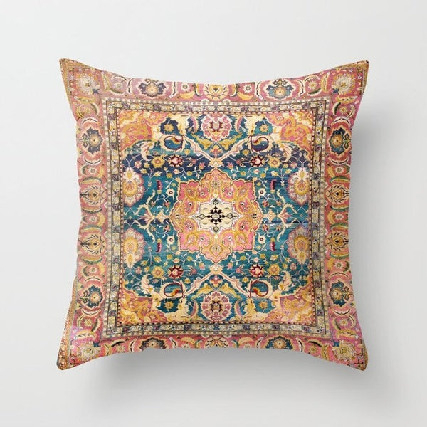 Persian Turkish Carpet Pattern Pillowcase