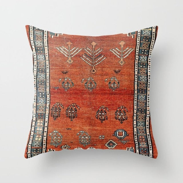 Persian Turkish Carpet Pattern Pillowcase