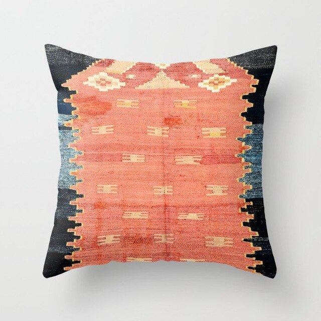 Persian Turkish Carpet Pattern Pillowcase