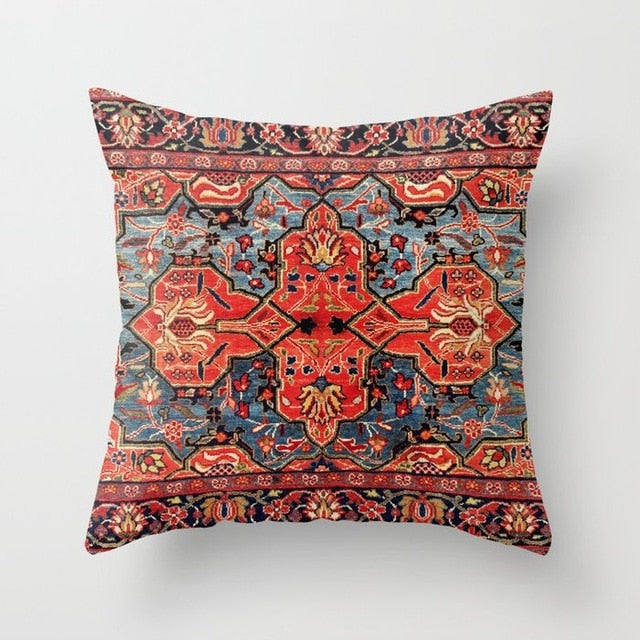 Persian Turkish Carpet Pattern Pillowcase