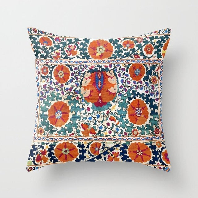 Persian Turkish Carpet Pattern Pillowcase