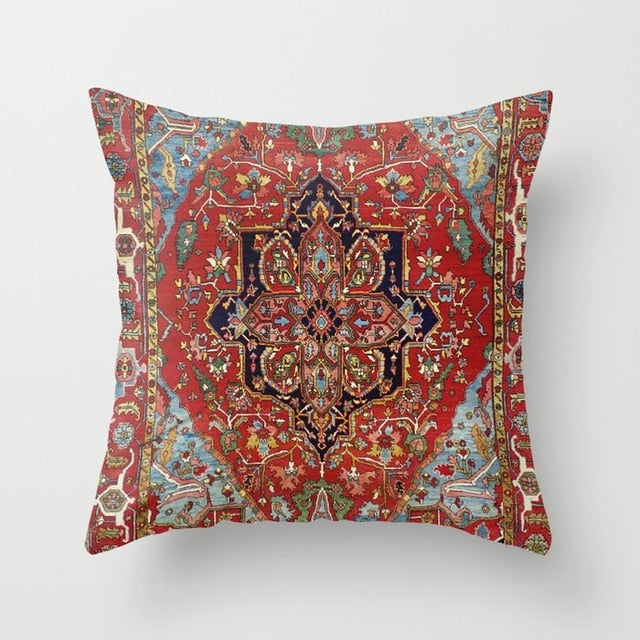 Persian Turkish Carpet Pattern Pillowcase