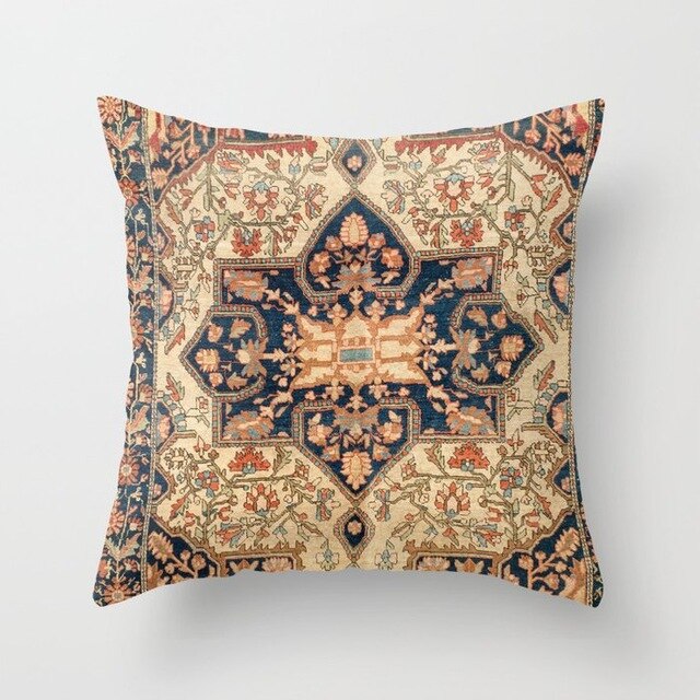 Persian Turkish Carpet Pattern Pillowcase