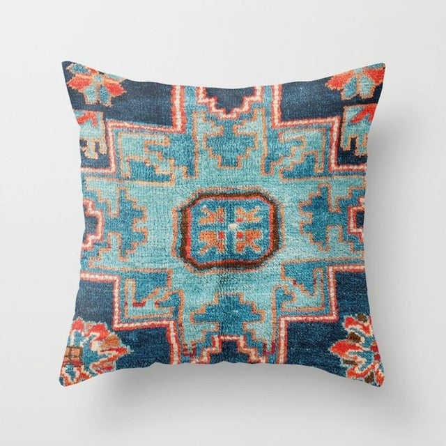 Persian Turkish Carpet Pattern Pillowcase