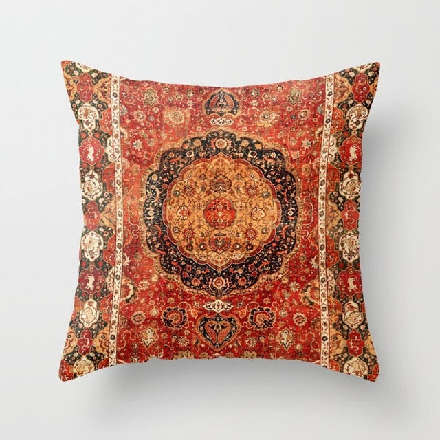 Persian Turkish Carpet Pattern Pillowcase