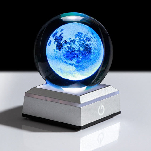 Crystal Solar System Planet LED Light