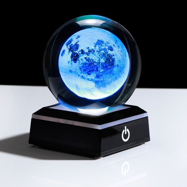 Crystal Solar System Planet LED Light