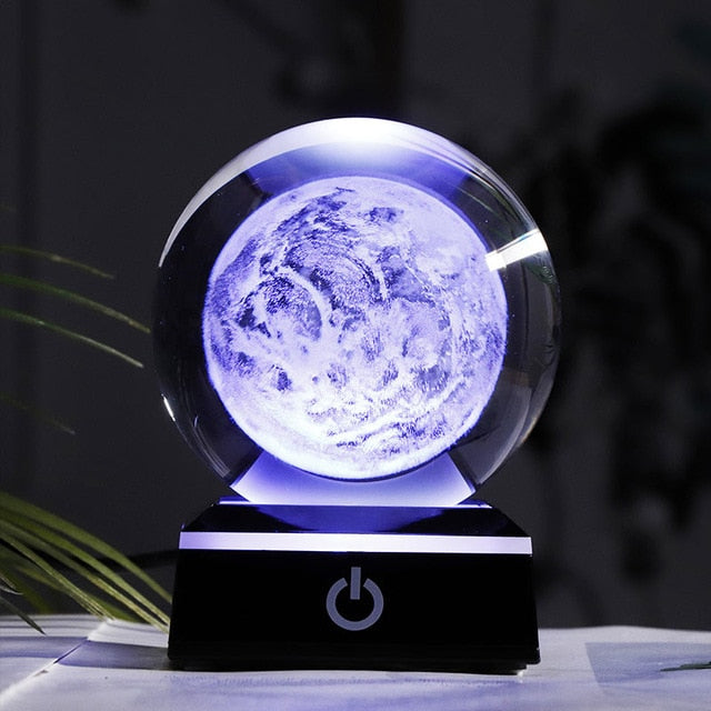 Crystal Solar System Planet LED Light