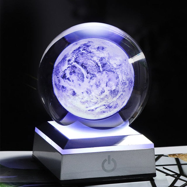 Crystal Solar System Planet LED Light