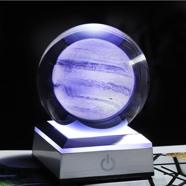 Crystal Solar System Planet LED Light