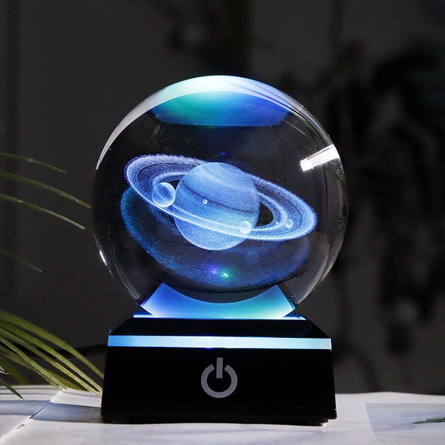 Crystal Solar System Planet LED Light