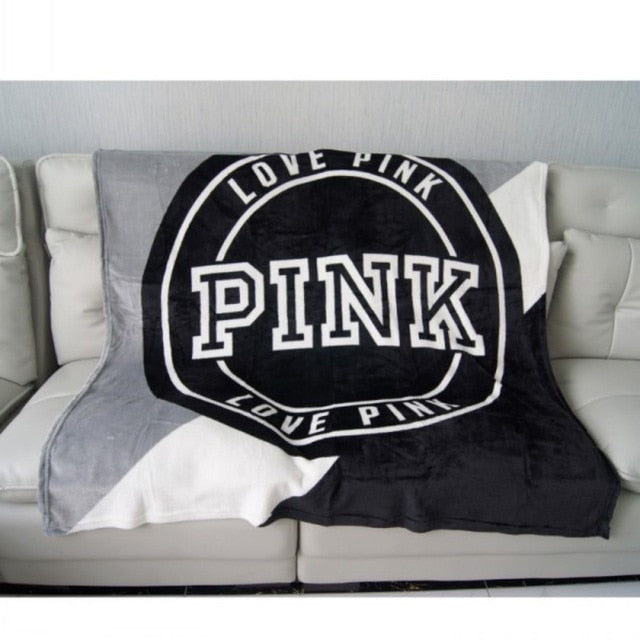 Love Pink Throw Blanket