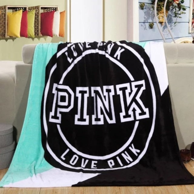 Love Pink Throw Blanket