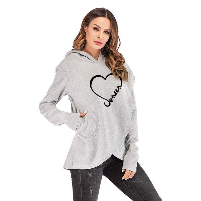 New Love Heart Jesus Hoodies