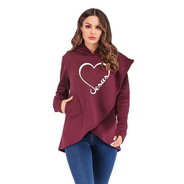 New Love Heart Jesus Hoodies