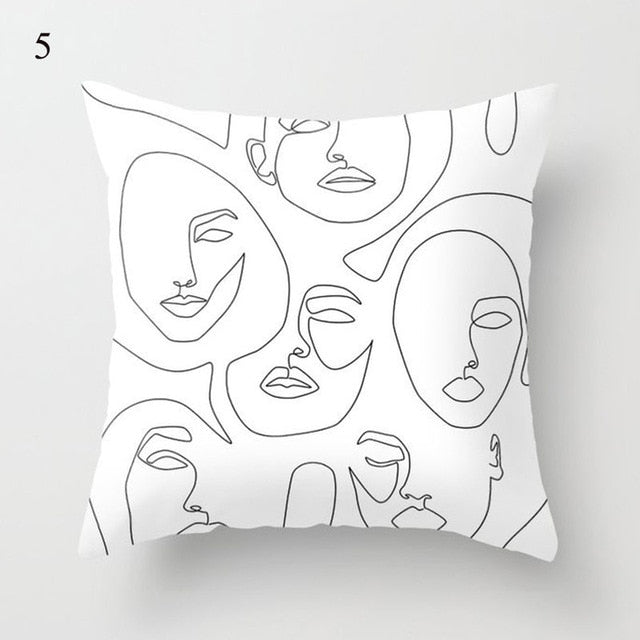 Geometric Printed Cushion Cover Polyester