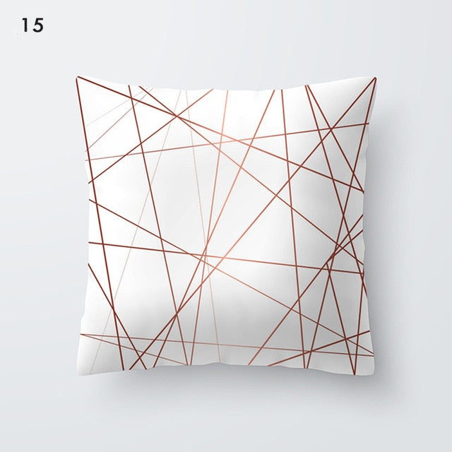 Geometric Printed Cushion Cover Polyester