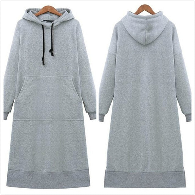 Solid Color Hooded Sweatshirts Baggy Pullover