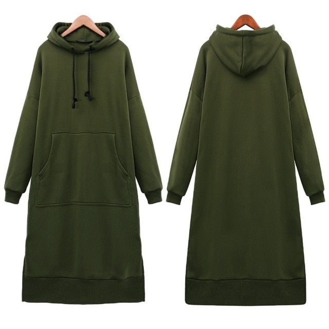 Solid Color Hooded Sweatshirts Baggy Pullover