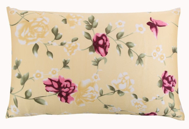 Nature Mulberry Floral Silk Pillowcase