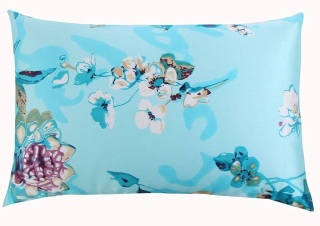 Nature Mulberry Floral Silk Pillowcase