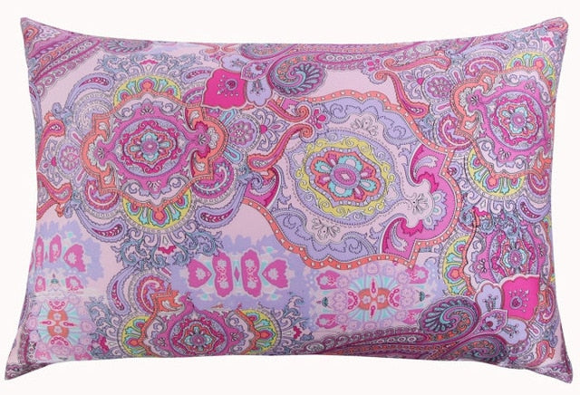 Nature Mulberry Floral Silk Pillowcase