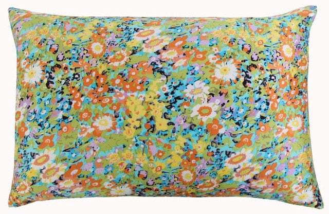 Nature Mulberry Floral Silk Pillowcase