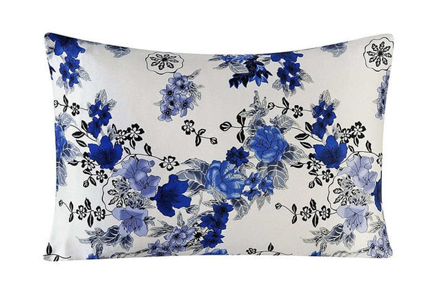 Nature Mulberry Floral Silk Pillowcase