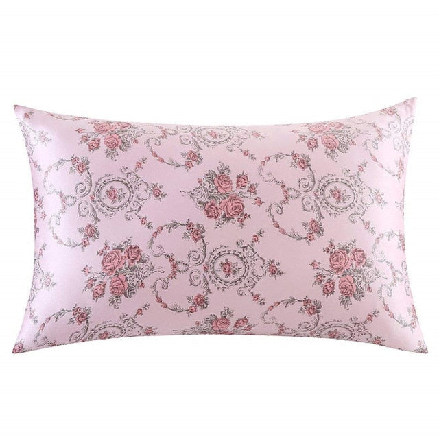 Nature Mulberry Floral Silk Pillowcase