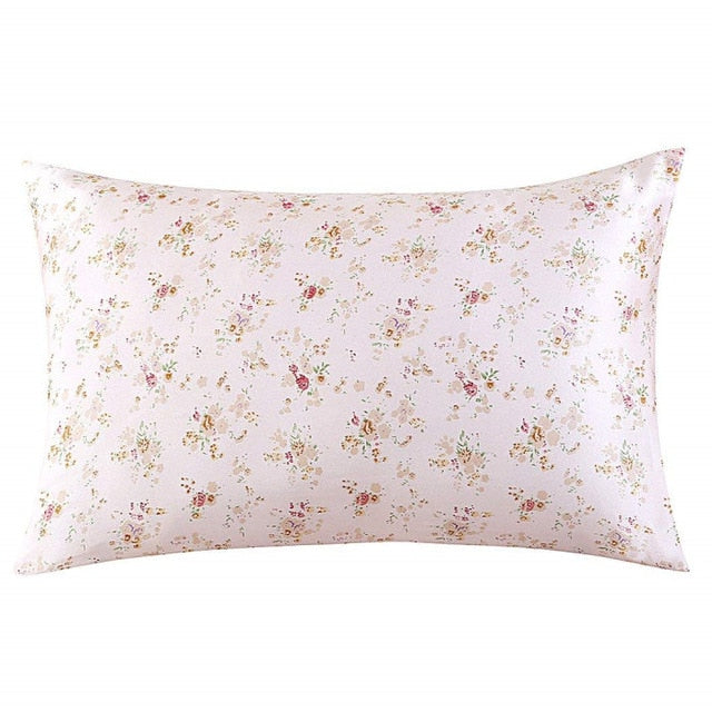 Nature Mulberry Floral Silk Pillowcase