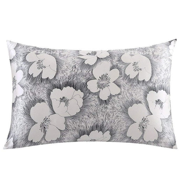 Nature Mulberry Floral Silk Pillowcase